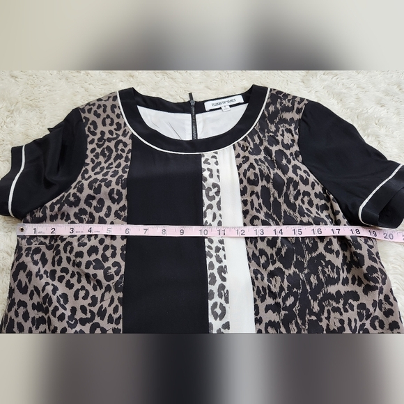 Elizabeth and James Montana Leopard Silk Short Sleeve Mini Dress Sz 6 Revolve - Picture 7 of 11